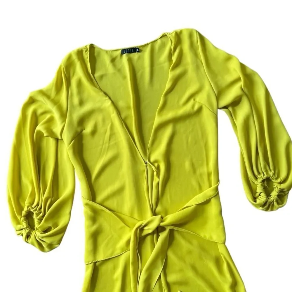Leith Swim Cover Up Robe Mustard Yellow Green Small